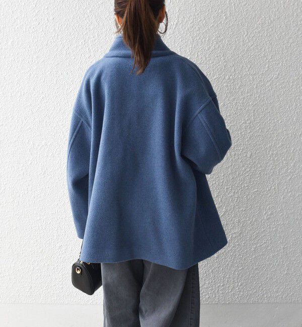 SHIPS any「《予約》カシミヤ ミックス スタンドカラー ショート ダッフル コート」|ダッフルコート|