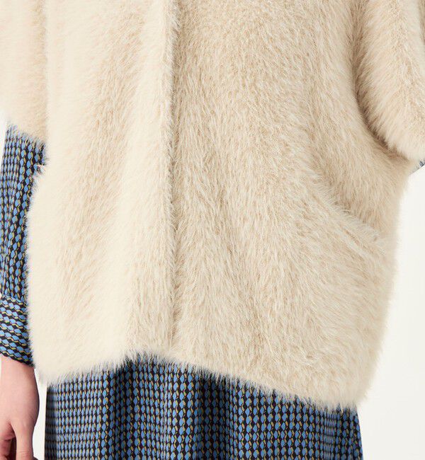 Ballsey「フェザーヤーン ビッグポンチョ」|カーディガン|