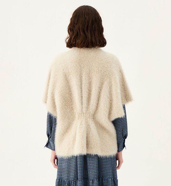 Ballsey「フェザーヤーン ビッグポンチョ」|カーディガン|