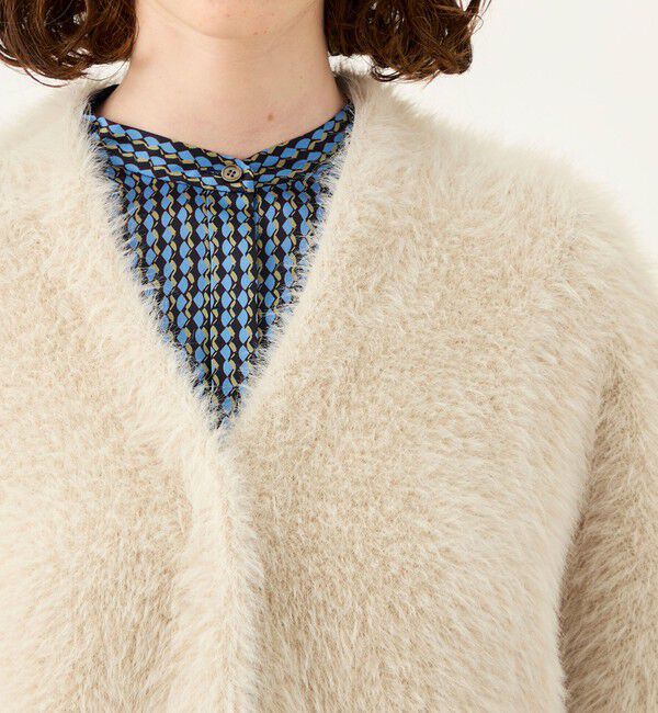Ballsey「フェザーヤーン ビッグポンチョ」|カーディガン|