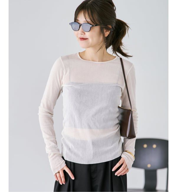 Plage「Mesh Sheer ロンT 7」|Tシャツ・カットソー|