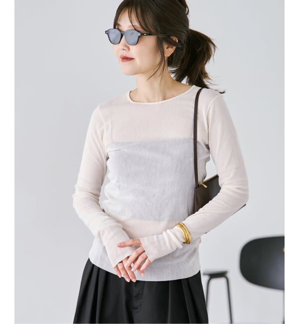Plage「Mesh Sheer ロンT 7」|Tシャツ・カットソー|