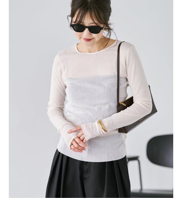 Plage「Mesh Sheer ロンT 7」|Tシャツ・カットソー|