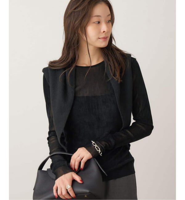 Plage「《追加》Flocky Mesh ロンT」|Tシャツ・カットソー|