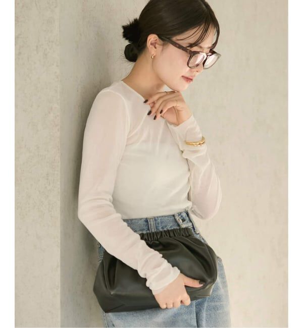 Plage「《追加》Flocky Mesh ロンT」|Tシャツ・カットソー|