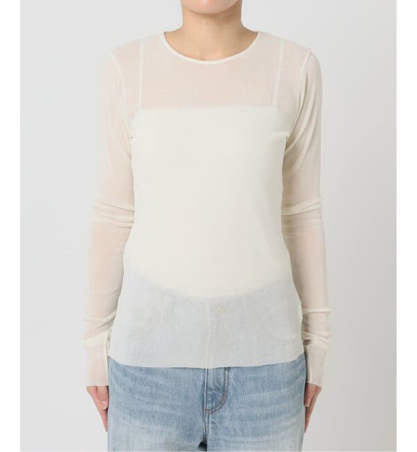 Plage「《追加》Flocky Mesh ロンT」|Tシャツ・カットソー|