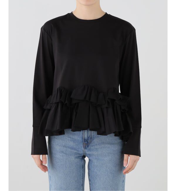IENA「MARILYN MOON/マリリンムーン ruffle top カットソー 4264-182」|Tシャツ・カットソー|