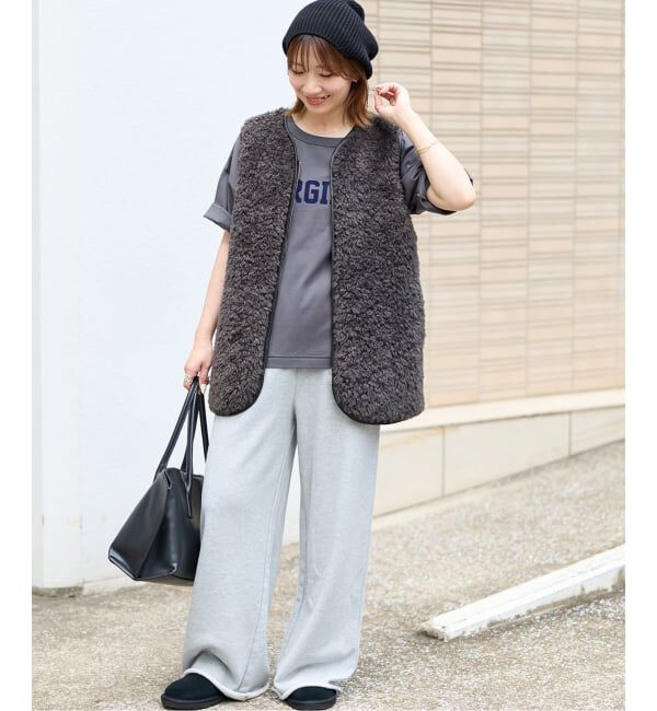 JOURNAL STANDARD relume「《追加 / 新色》シープフェイクファージップベスト」|ダウンベスト・ベスト|