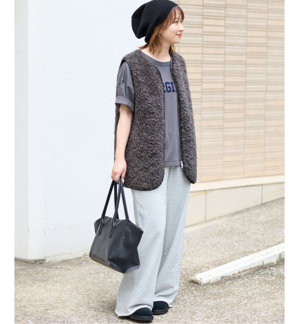 JOURNAL STANDARD relume「《追加 / 新色》シープフェイクファージップベスト」|ダウンベスト・ベスト|