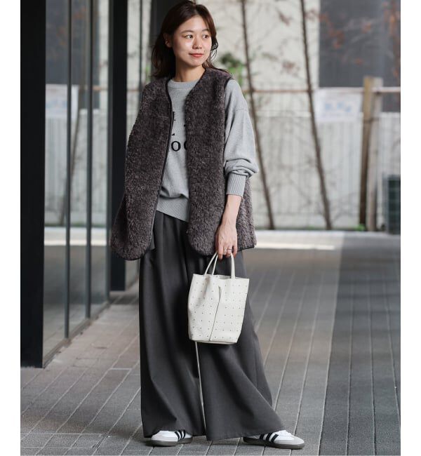 JOURNAL STANDARD relume「《追加 / 新色》シープフェイクファージップベスト」|ダウンベスト・ベスト|