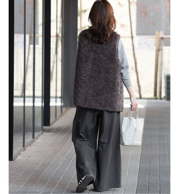 JOURNAL STANDARD relume「《追加 / 新色》シープフェイクファージップベスト」|ダウンベスト・ベスト|