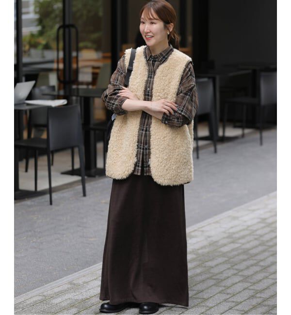 JOURNAL STANDARD relume「《追加 / 新色》シープフェイクファージップベスト」|ダウンベスト・ベスト|