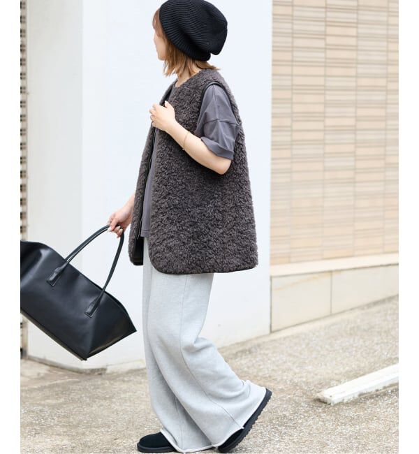 JOURNAL STANDARD relume「《追加 / 新色》シープフェイクファージップベスト」|ダウンベスト・ベスト|