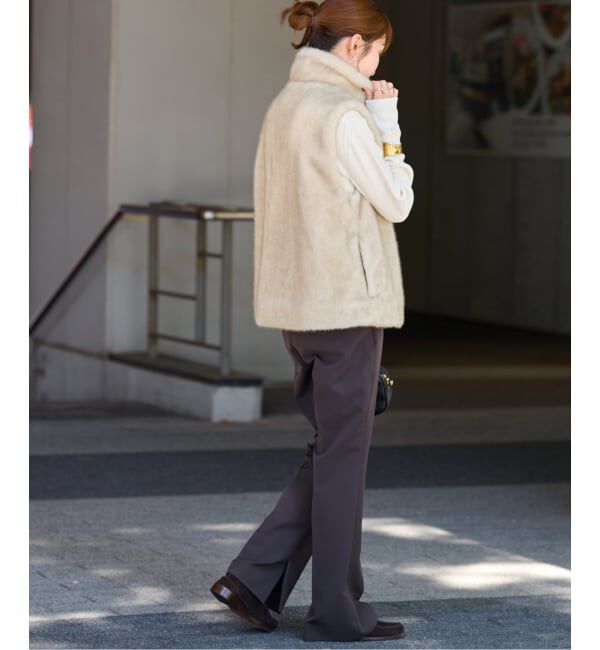 JOURNAL STANDARD relume「《WEB限定追加 /  新色》スタンドカラーファーベスト」|ダウンベスト・ベスト|