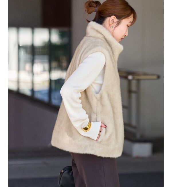 JOURNAL STANDARD relume「《WEB限定追加 /  新色》スタンドカラーファーベスト」|ダウンベスト・ベスト|