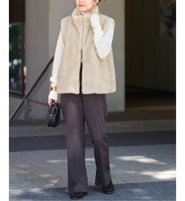 JOURNAL STANDARD relume「《WEB限定追加 /  新色》スタンドカラーファーベスト」|ダウンベスト・ベスト|