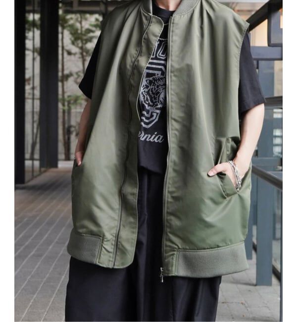 journal standard luxe「ナイロンMA1 ベスト」|ダウンベスト・ベスト|