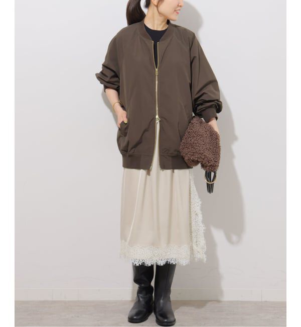 JOURNAL STANDARD relume「《追加3》［手洗い可］ウォッシャブルナイロンダブルジップMA-1」|ブルゾン・スタジャン|