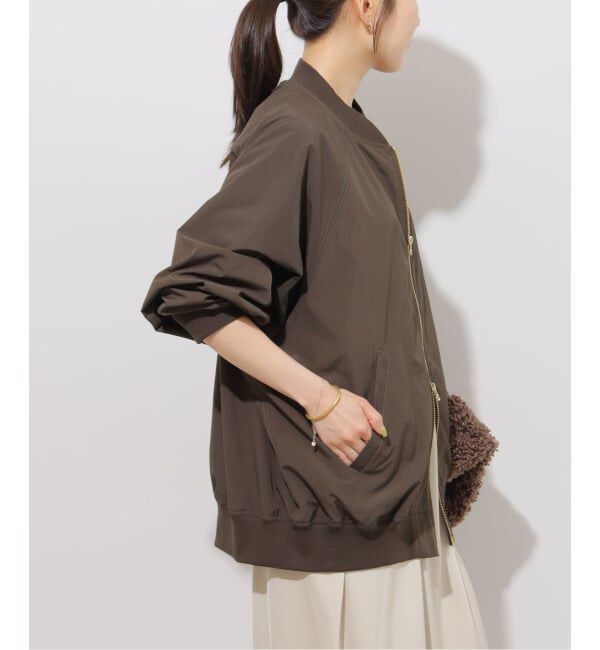 JOURNAL STANDARD relume「《追加3》［手洗い可］ウォッシャブルナイロンダブルジップMA-1」|ブルゾン・スタジャン|