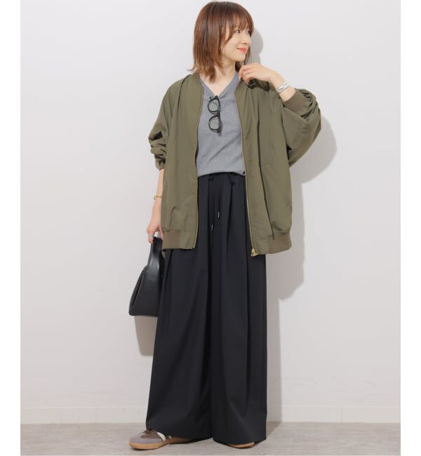 JOURNAL STANDARD relume「《追加3》［手洗い可］ウォッシャブルナイロンダブルジップMA-1」|ブルゾン・スタジャン|