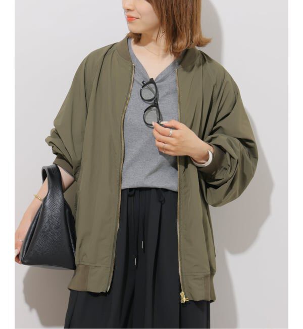 JOURNAL STANDARD relume「《追加3》［手洗い可］ウォッシャブルナイロンダブルジップMA-1」|ブルゾン・スタジャン|