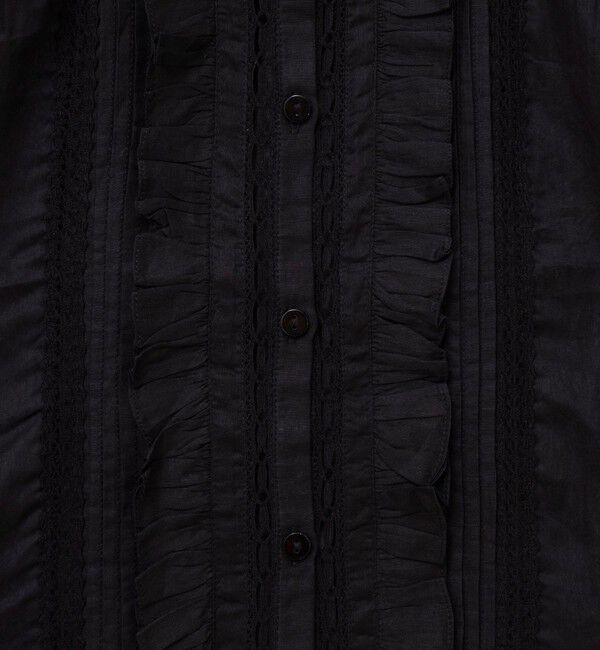 NOLLEY'S sophi「【MARILYN MOON】sheer starched cotton lace frilled ブラウス」|シャツ・ブラウス|