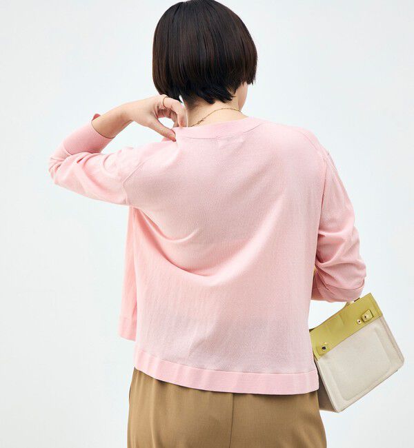 NOLLEY'S「【一部WEB限定カラー】《手洗い可能》エアリータッチゆったりVネックカーディガン」|カーディガン|