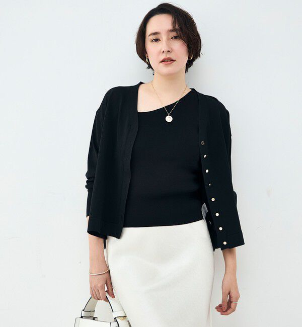 NOLLEY'S「【一部WEB限定カラー】《手洗い可能》エアリータッチゆったりVネックカーディガン」|カーディガン|