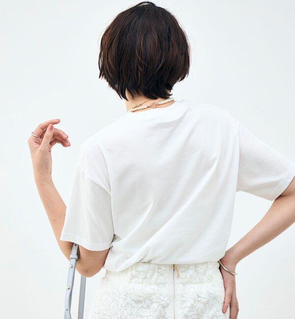 NOLLEY'S sophi「ウォッシャブルオーバーサイズロゴTシャツ」|Tシャツ・カットソー|