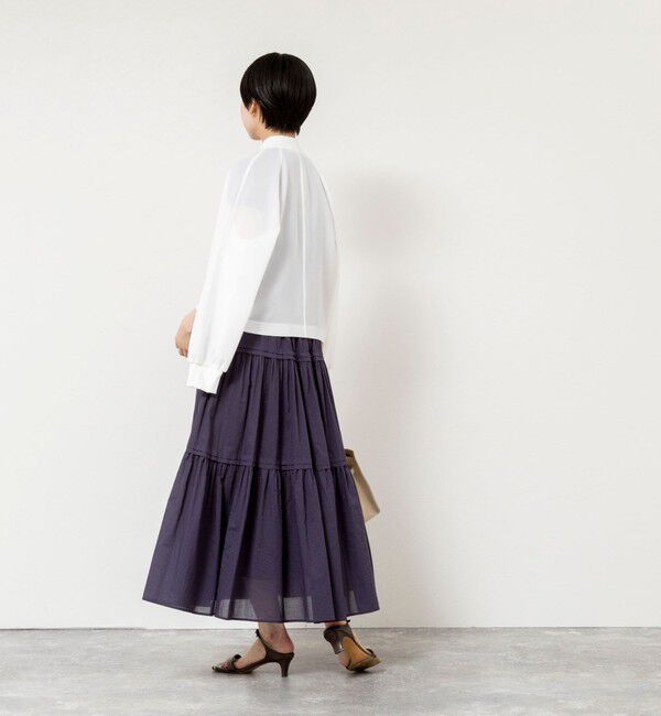 NOLLEY'S sophi「ウォッシャブルコットンティアードマキシワンピース」|ワンピース|