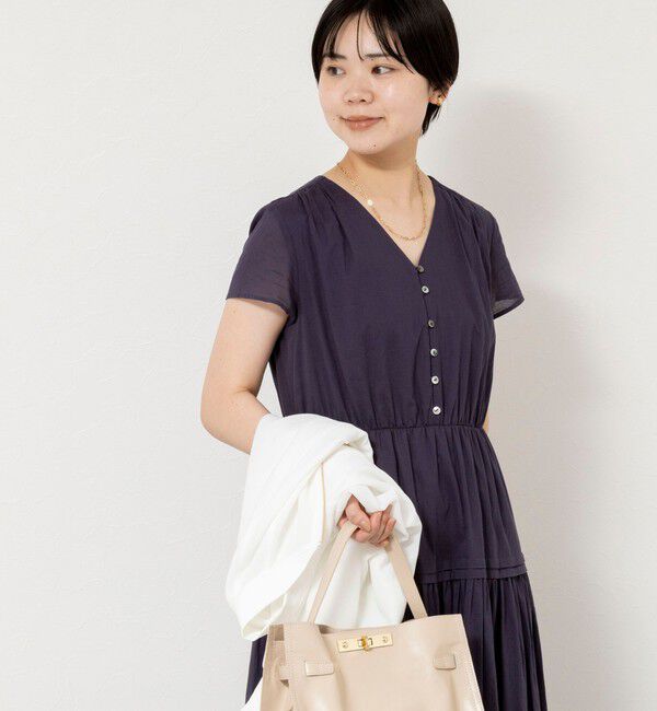 NOLLEY'S sophi「ウォッシャブルコットンティアードマキシワンピース」|ワンピース|
