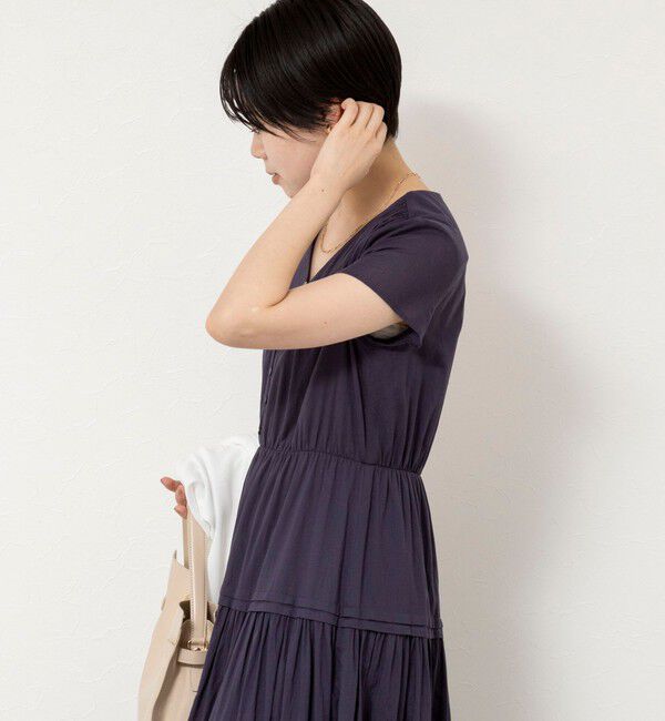 NOLLEY'S sophi「ウォッシャブルコットンティアードマキシワンピース」|ワンピース|