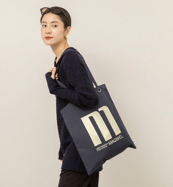 MAQWEL「【MAQWEL/マクウェル】TOTE BAG 2」|エコバッグ|ネイビー