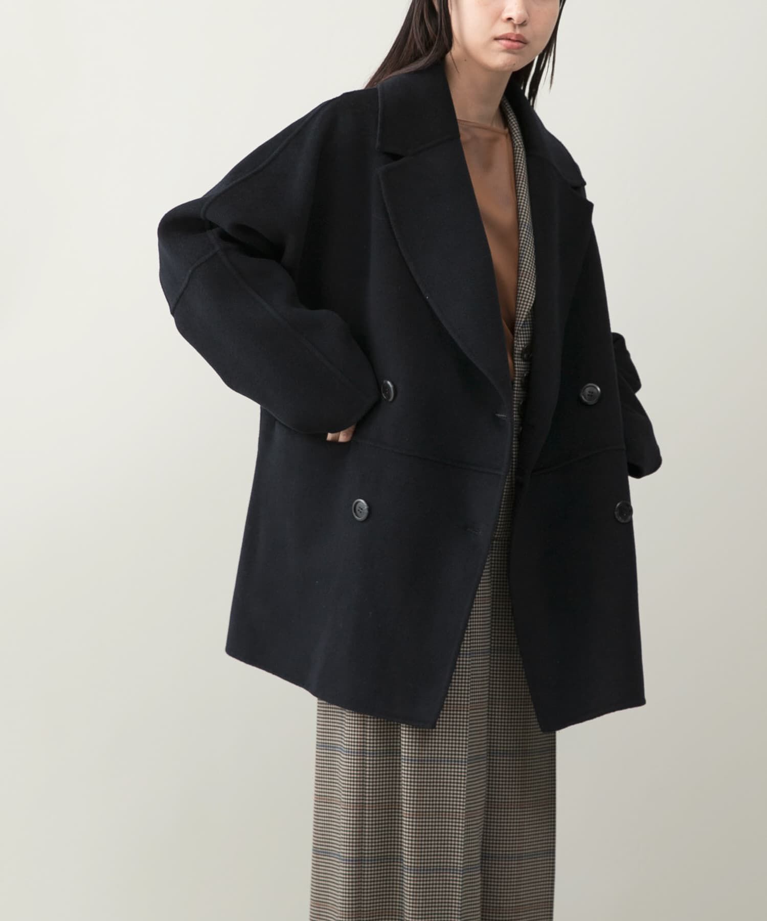 URBAN RESEARCH ROSSO「『一部別注カラー』YENN　DOUBLE FACE PEA COAT」|ピーコート|