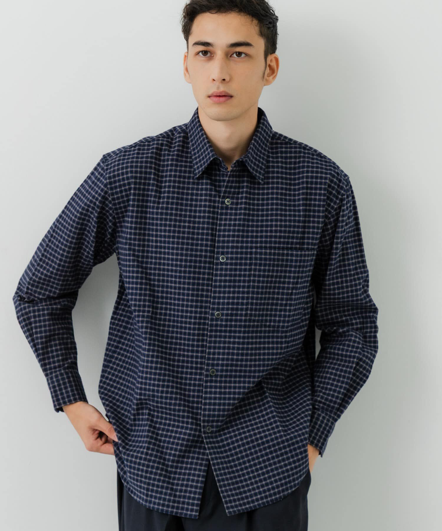 URBAN RESEARCH「『UR TECH』Brushed Cotton Shirts」|シャツ・ブラウス|