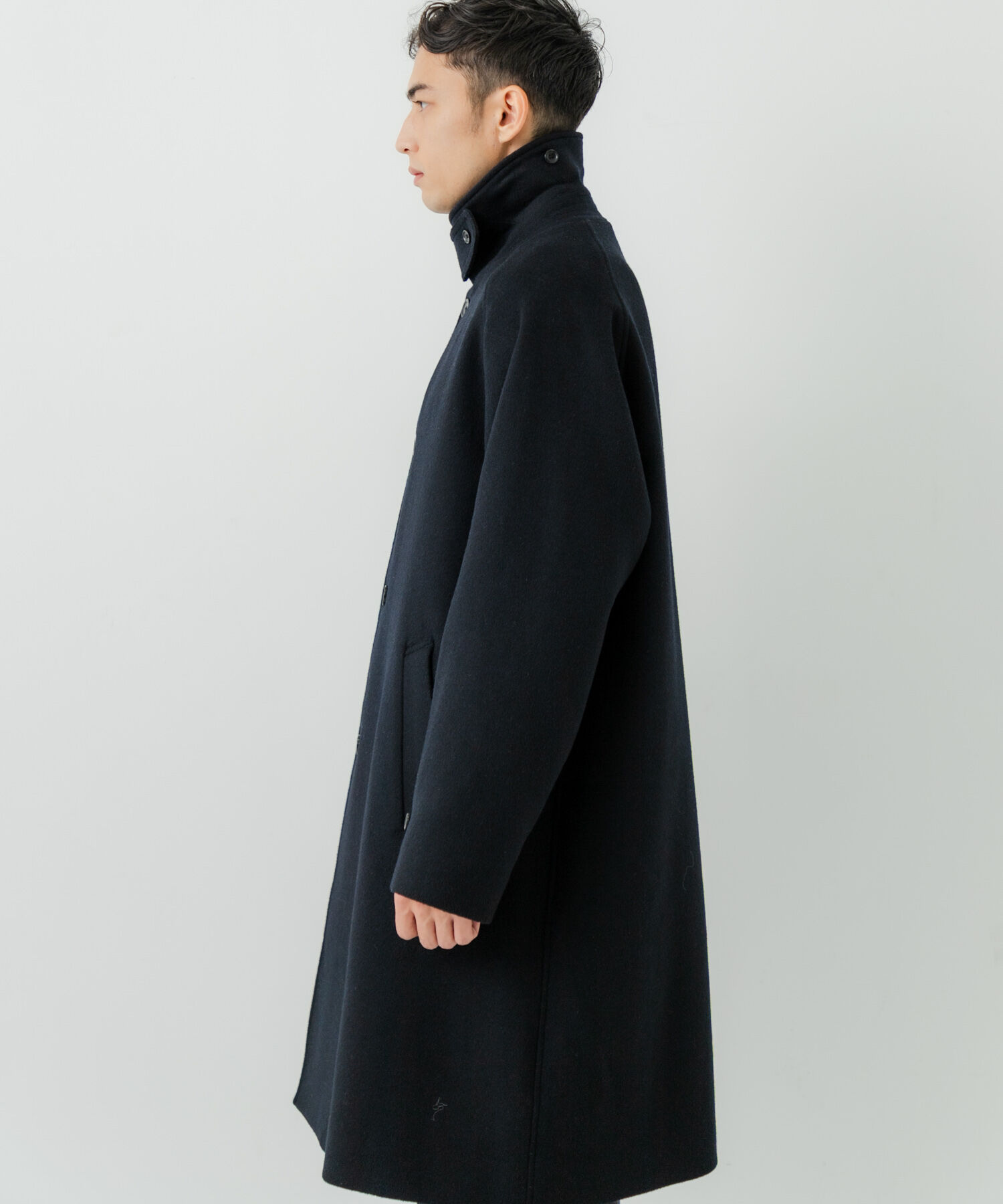 URBAN RESEARCH「WOOL BAL COLLAR COAT」|ステンカラーコート|