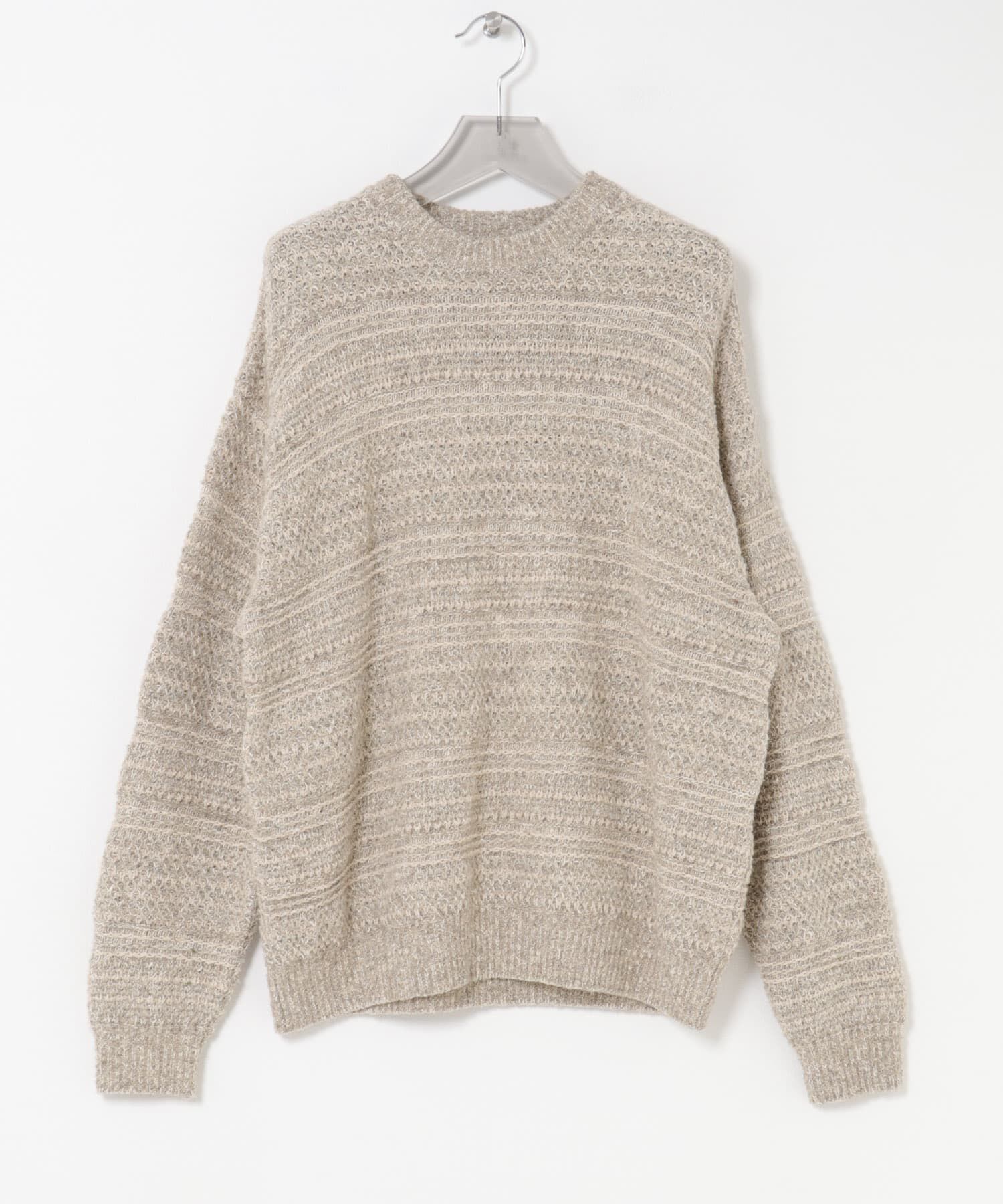 URBAN RESEARCH「『別注』crepuscule&times;URBAN RESEARCH　Multi Border Mix CREW-NECK」|ニット・セーター|