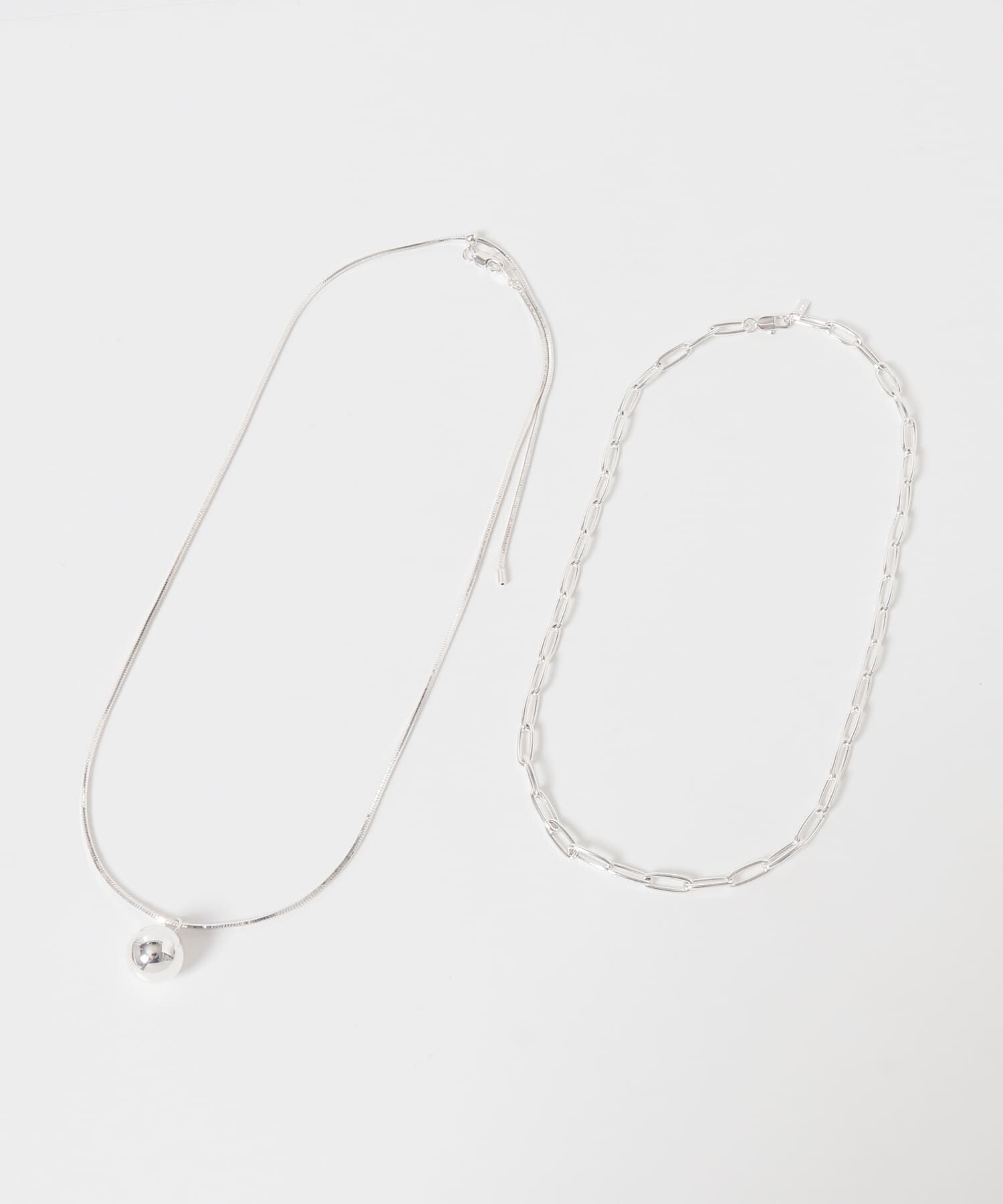 URBAN RESEARCH ROSSO「CHIGNON　オーバル&ボールTOPネックレス」|ネックレス|