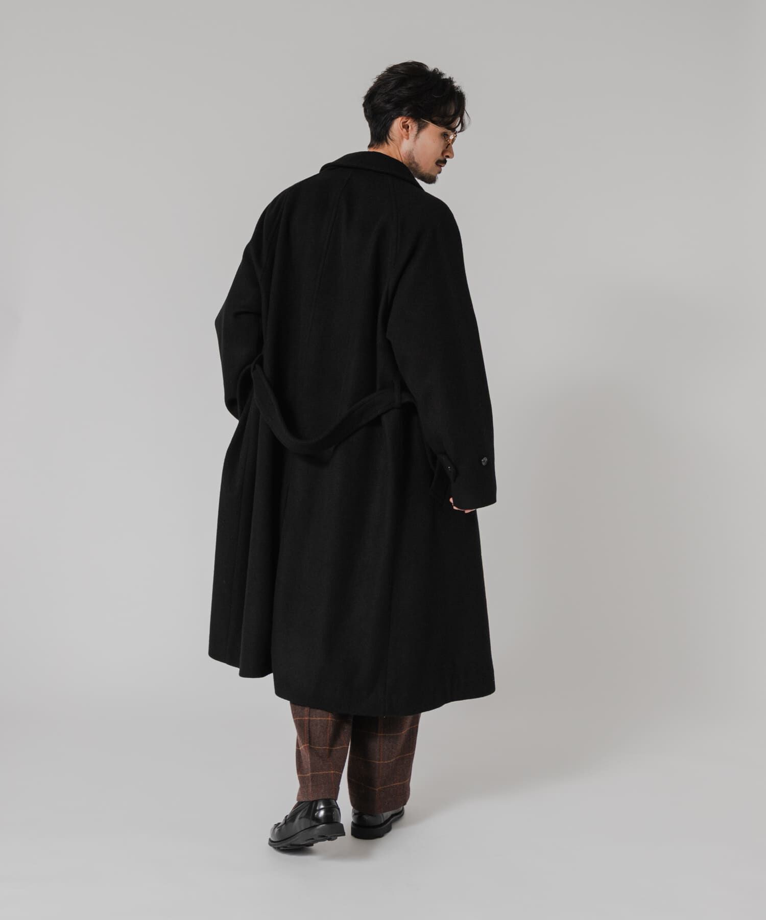 URBAN RESEARCH「WOOL BEAVER BELTED COAT」|ステンカラーコート|