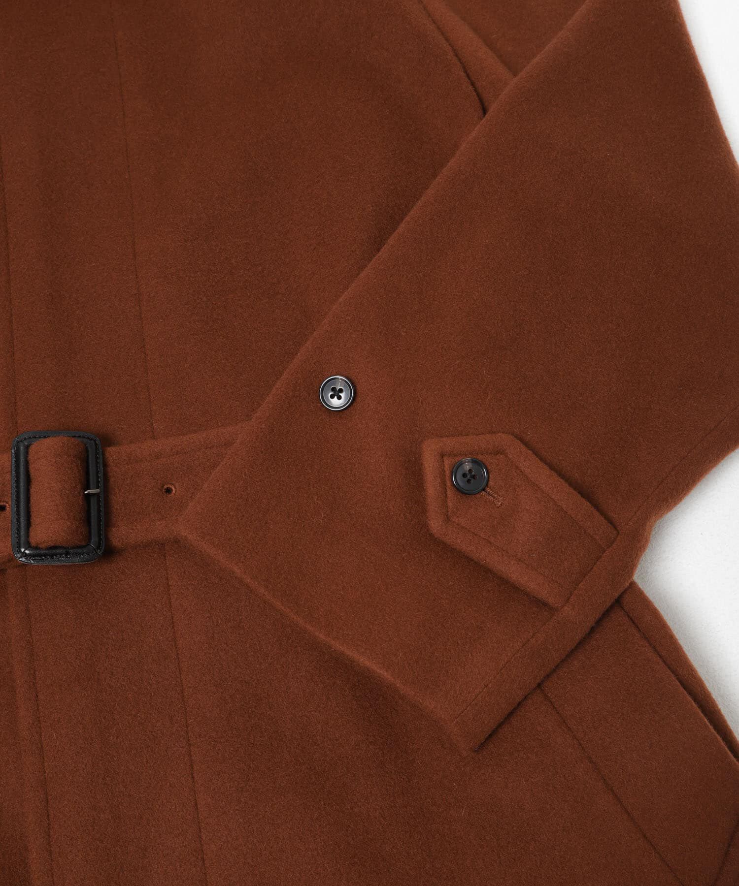 URBAN RESEARCH「WOOL BEAVER BELTED COAT」|ステンカラーコート|