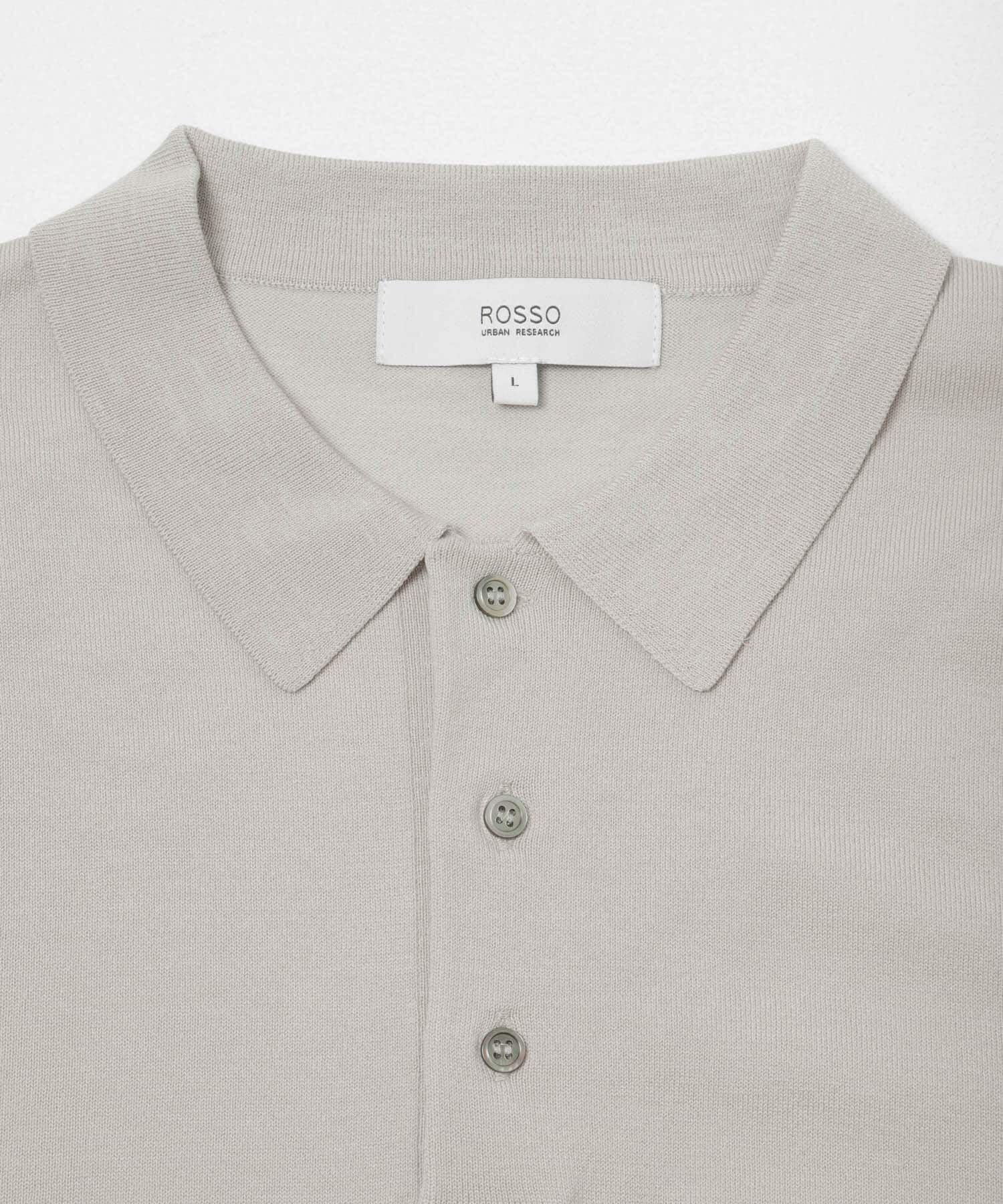 URBAN RESEARCH ROSSO「『WEB限定』シルク混サマーニットポロシャツ」|ポロシャツ|