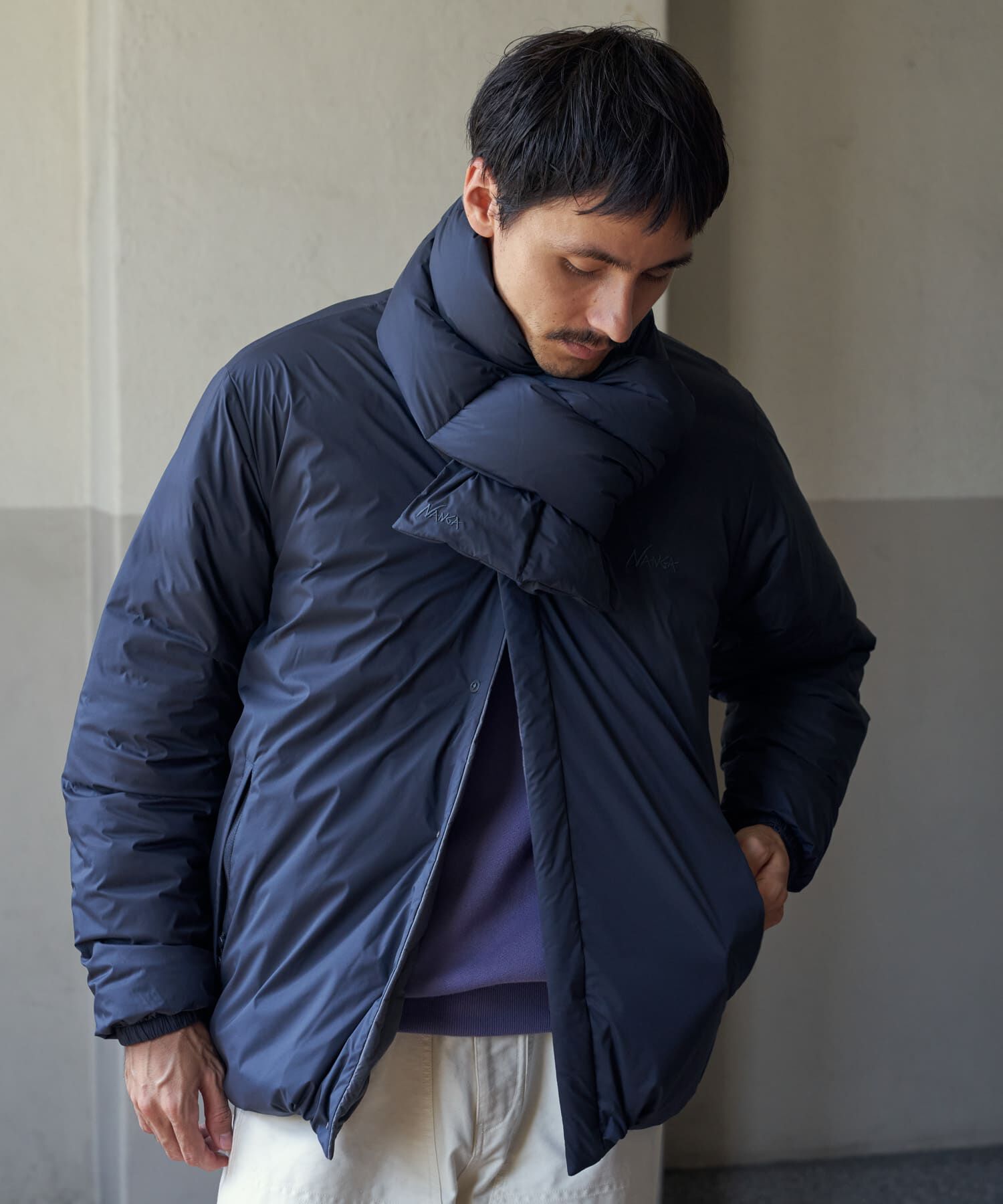 URBAN RESEARCH DOORS「『別注』NANGA&times;DOORS　DOWN MUFFLER 26AW」|マフラー|
