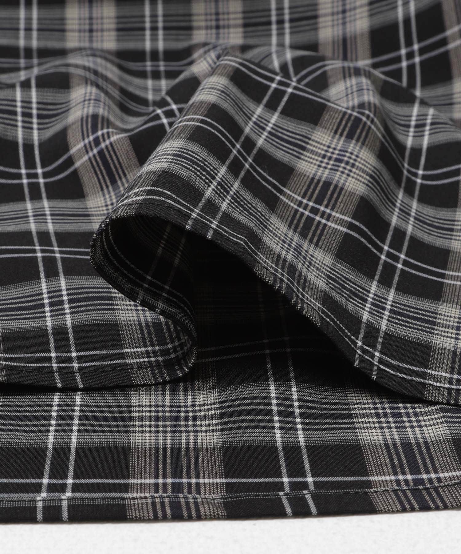 URBAN RESEARCH DOORS「フリルネックチェックブラウス 26AW」|シャツ・ブラウス|