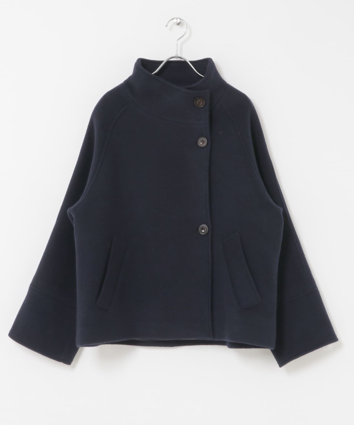 URBAN RESEARCH ROSSO「スーパー100ウール2WAYネックＰコート」|ピーコート|