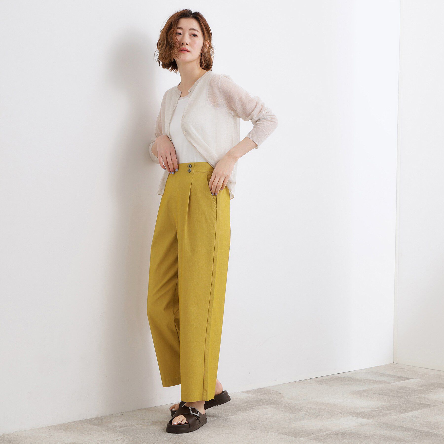 grove「【シリーズ累計13万枚/UVケア】ハイパーストレッチ ワイドクロップドパンツ」|その他|