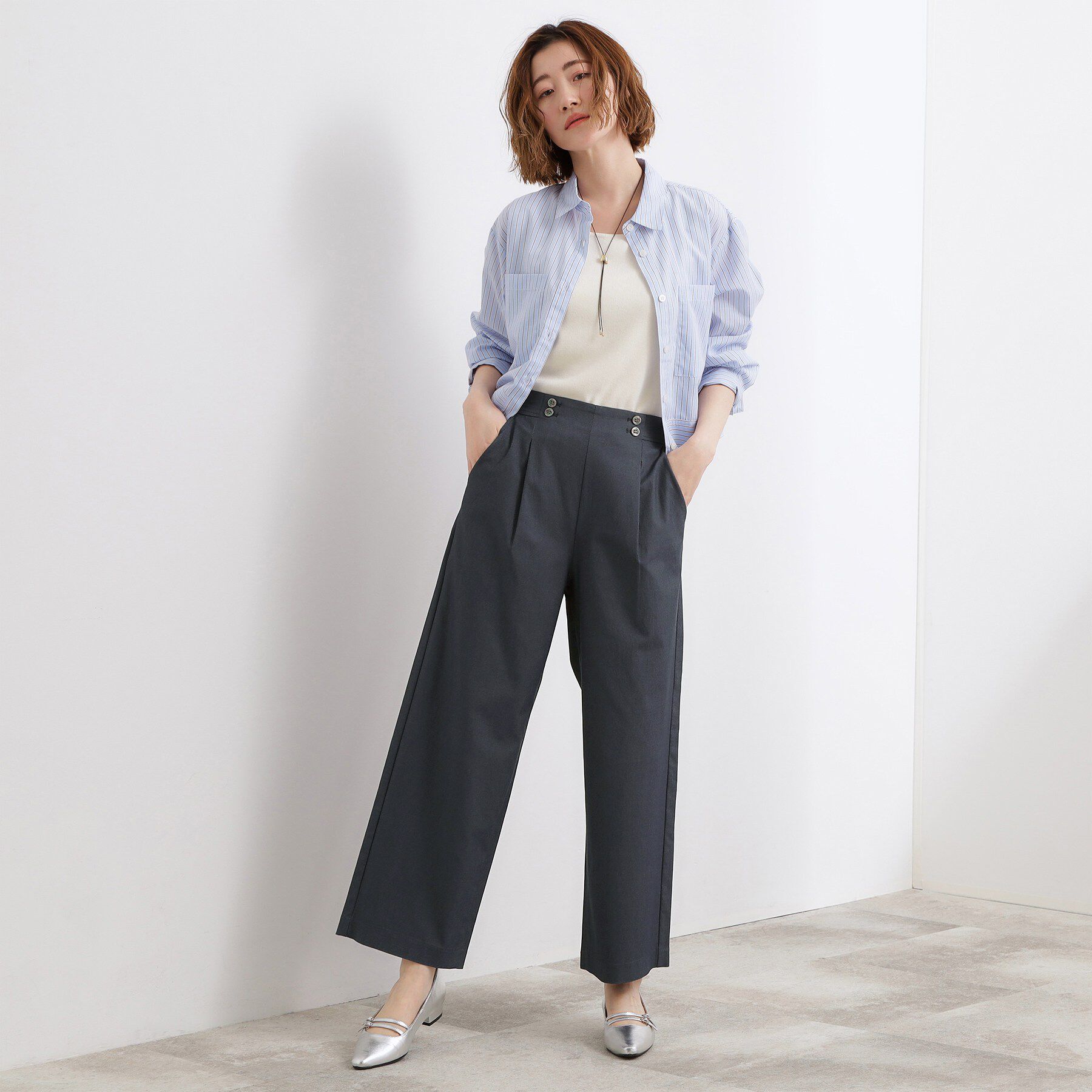grove「【シリーズ累計13万枚/UVケア】ハイパーストレッチ ワイドクロップドパンツ」|その他|