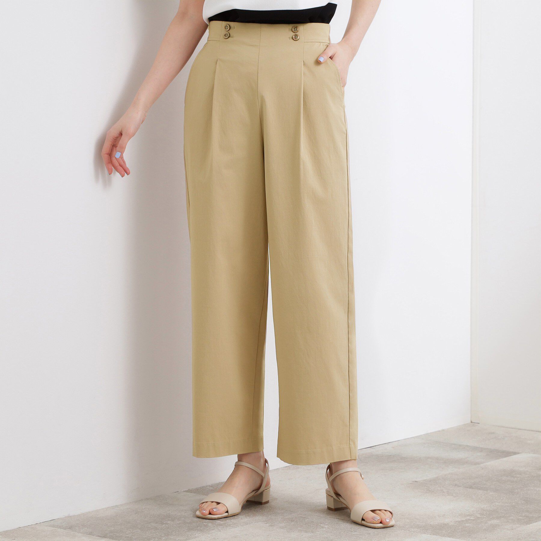 grove「【シリーズ累計13万枚/UVケア】ハイパーストレッチ ワイドクロップドパンツ」|その他|