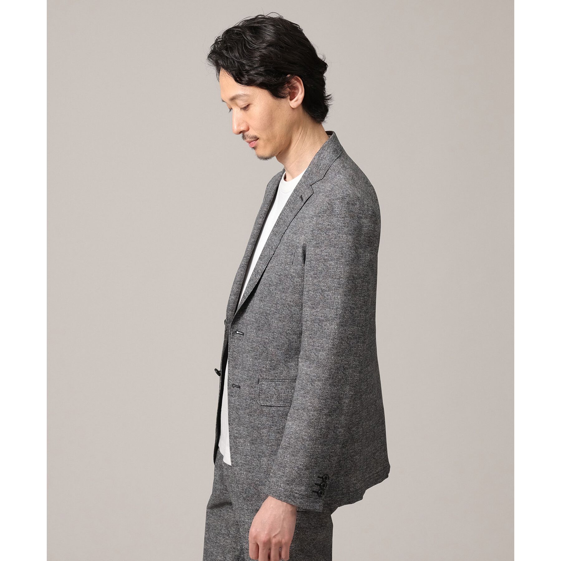 TAKEO KIKUCHI「【抗菌防臭】COOL DOTS（R）ドビープリント ジャケット」|テーラードジャケット|