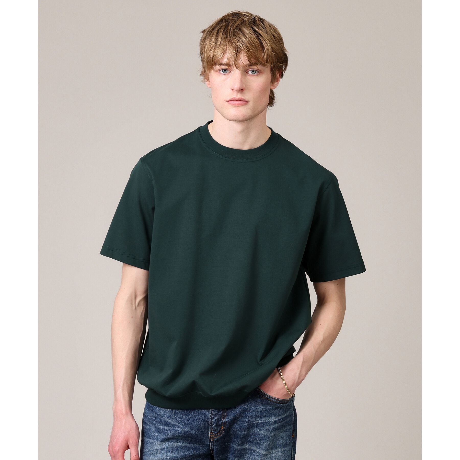 TAKEO KIKUCHI「【抗菌防臭／5サイズ展開】ハイゲージポンチ Tシャツ」|Tシャツ・カットソー|