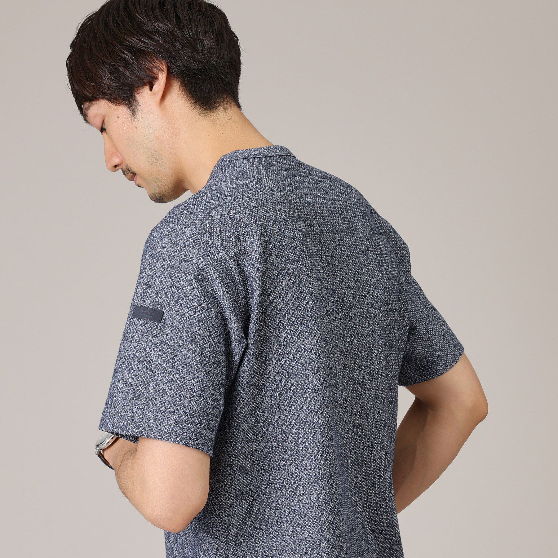TAKEO KIKUCHI「【尾州織/Made in JAPAN】メランジ Tシャツ」|Tシャツ・カットソー|